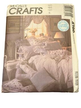 Vintage McCall’s Crafts 4790 Pillow Essentials Sewing pattern decorative pillows